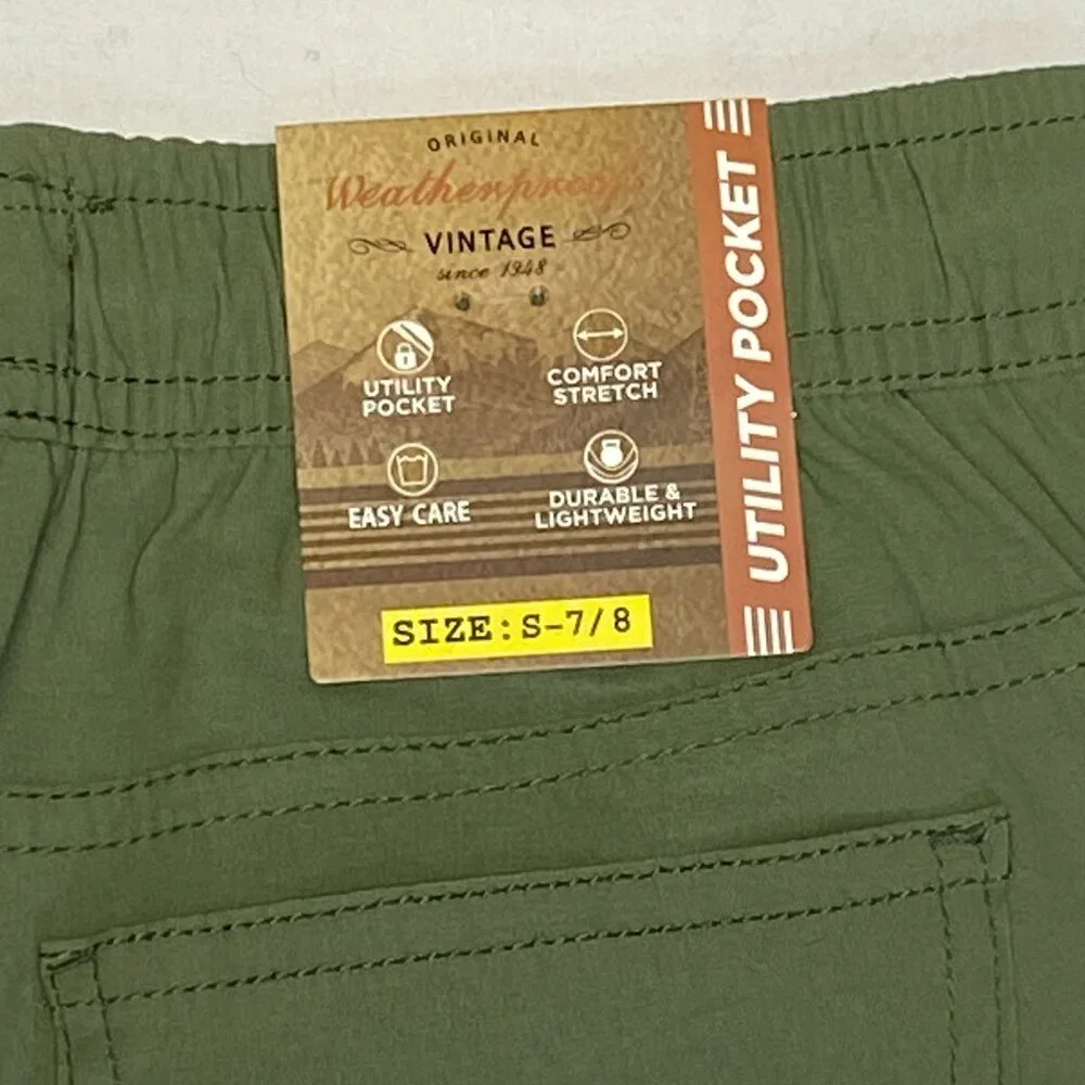 Weatherproof Vintage Tech Cargo Pocket Utility Shorts Drawstring Stretch NWT